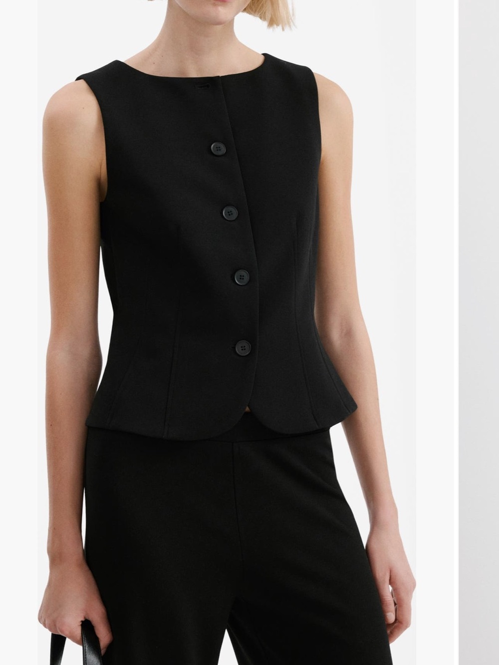 ZARA Suit Vest with Buttons (women’s/black/L) NWT